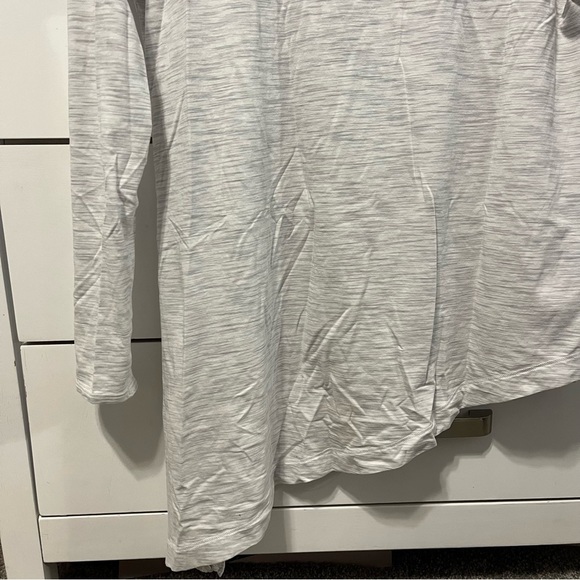 Lululemon To The Point Long Sleeve Colour Space Dye Ice Grey Alpine White - Picture 7 of 7